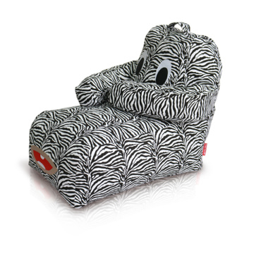 Zebra Stripe poufs en toile en forme d&#39;animal