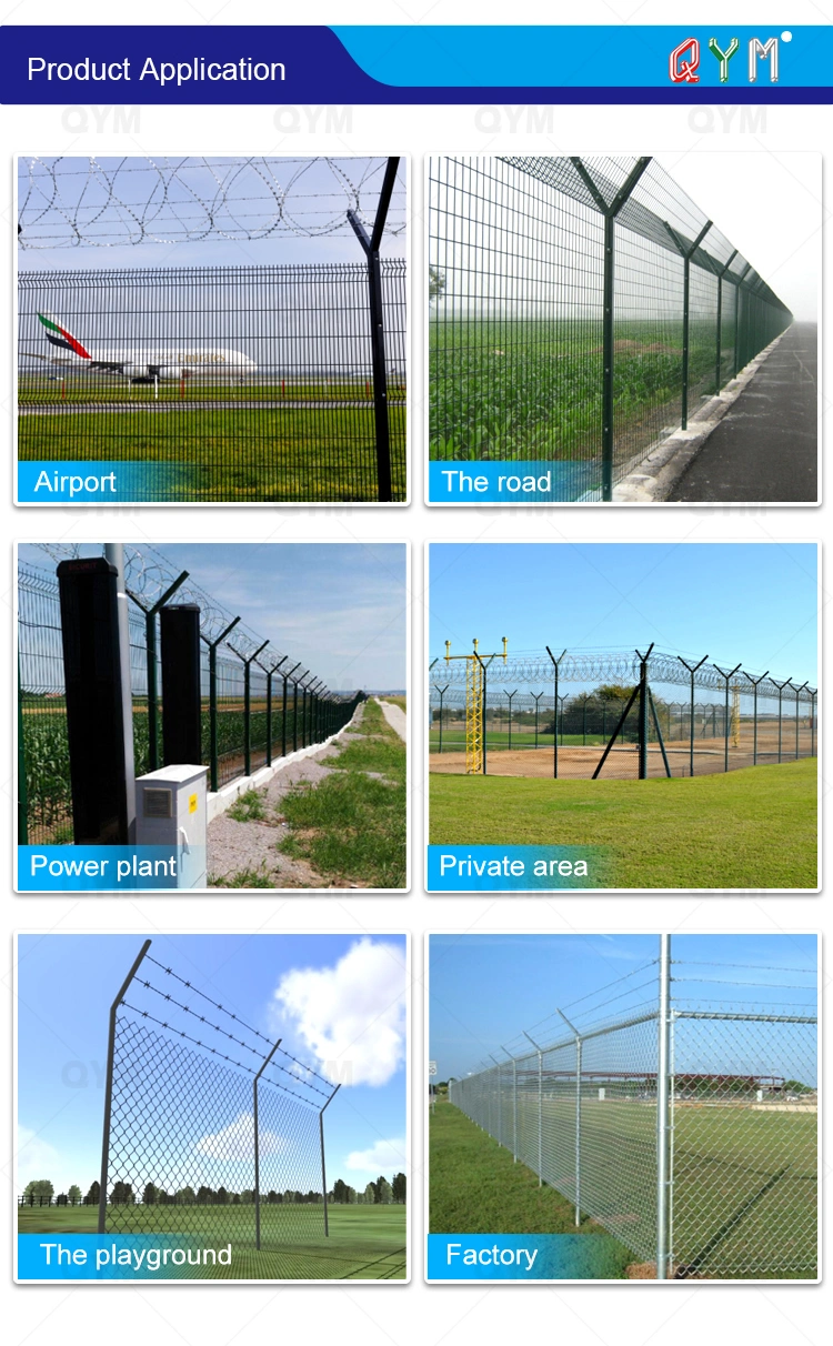 Prison Fence Razor Wire Welded Wire Mesh Airport Fencing