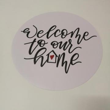 UV print circle shaped magnet custom print sticker