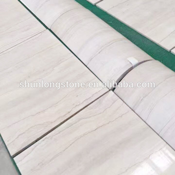Wooden Cream Marble tile,cream marble big slab,curved tile