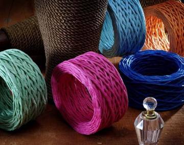 colorful paper string/paper raffia string/paper rope/gift packing