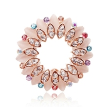 Fashion Brooch Imitation Opal Crystal Costume Jewelry Brooch