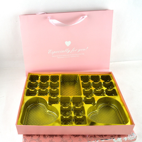 Custom Pink Paper Packaging Chocolate Gift Box