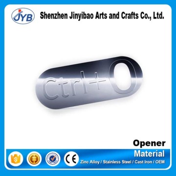 cheap price custom made stamp stainless steel bottle opener