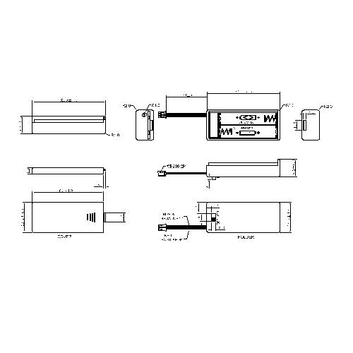 2 PIECES AAA Battery Holders WITH SWITCH AND SOCKET BBB-7-2-150-A-S-S