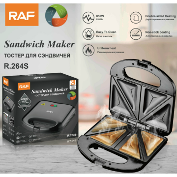 4 sandwich produttore di sandwich con piastre rivestite antiaderente