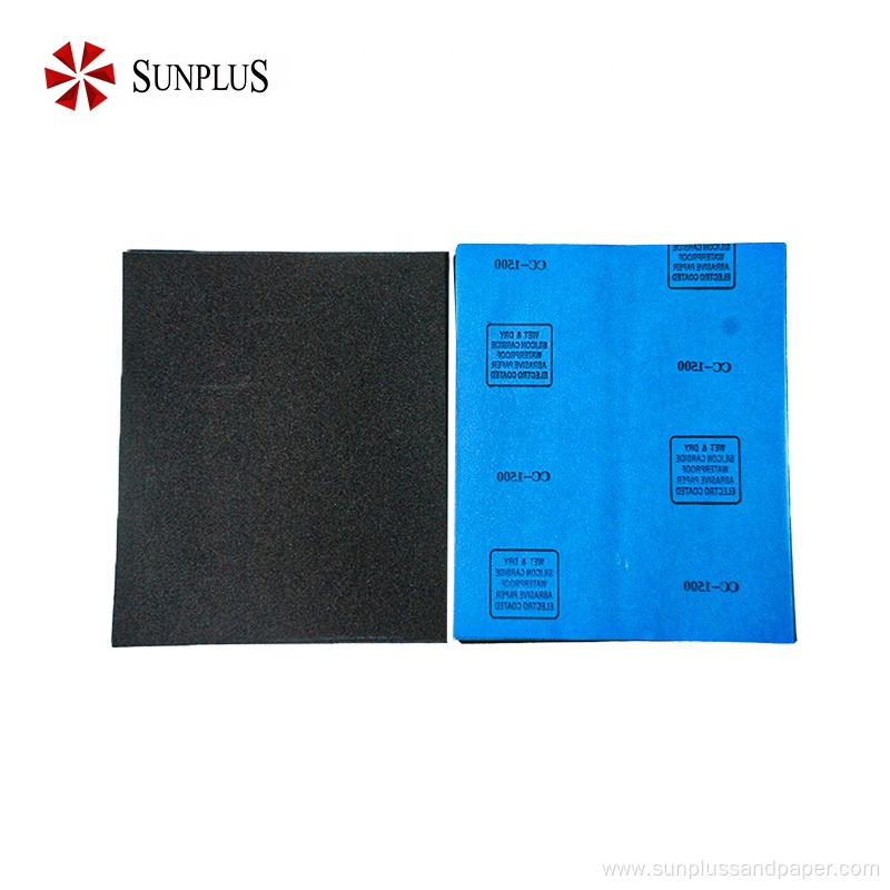 Waterproof Abrasive Silicon Carbide Wet Dry Sandpaper Sheet