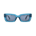 Passen Sie das Logo an. Neue handgefertigte Großhandel Full Rim Cat Eye Acetat Frames Sonnenbrille