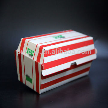 custom design printed recyclable fluted paper boxes hot dog boxes