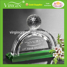 Crystal golf ball award kristal award for sports prize