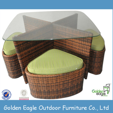 Outdoor Furniture Rattan Table and Chair Set