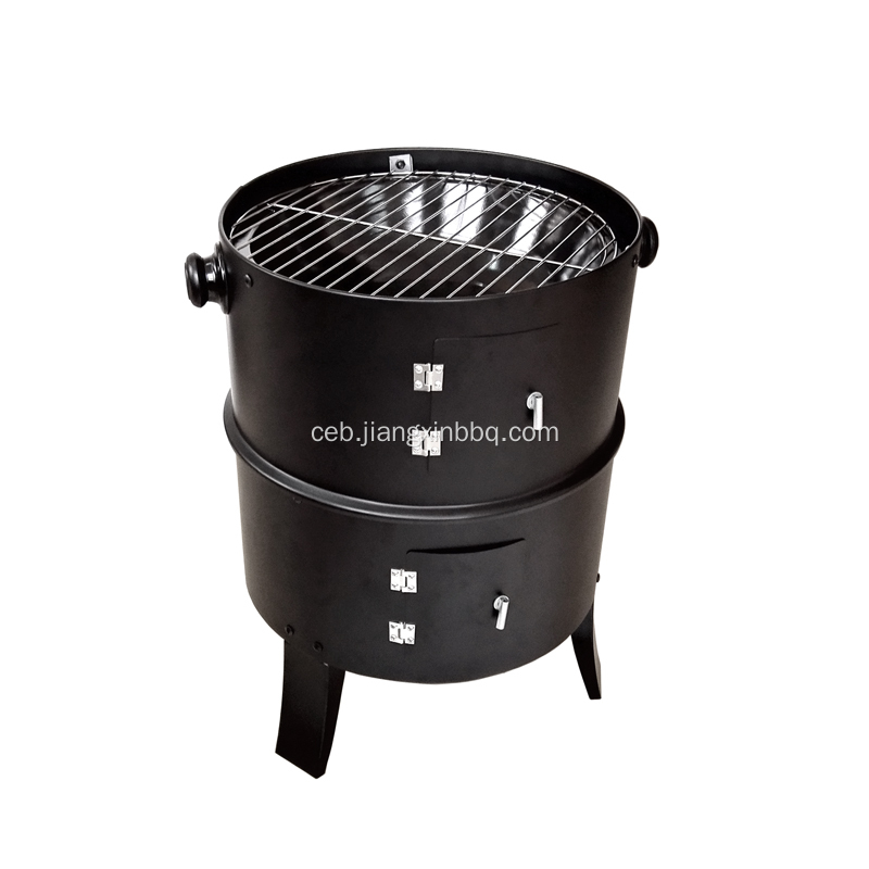 Portable nga 3 sa 1 nga Charcoal Smoker BBQ Grill