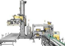 Top Brand of Single Column Bottle Palletizer, Beer Water Bo