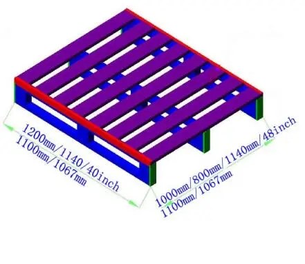 Industrial Warehouse Storage Galvanized Heavy Duty Steel Metal Pallet