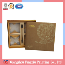 Flat Packed Custom Perforated Laminated Moon Cake Paper Box