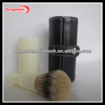 Silvertip badger shaving brush,Travel shaving brush,Retractable shaving brush,Custom shaving brush