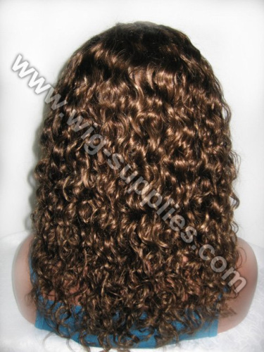 Chinese Hair Ladies Wig Deep curl with natural hairline