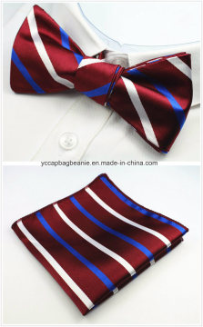 Olyester Jacquard Woven Men Self Bow Tie