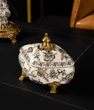 China Manufacturer Italian Style Luxury Handmade Ceramics Box