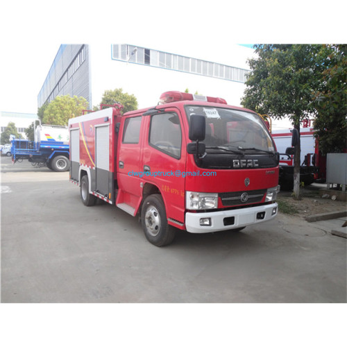 double row dongfeng small water fire fighting truck