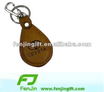 promotional branded leather keychain