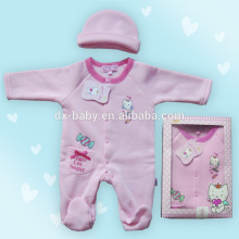baby gift set romper+hat spring/ autumn baby clothing/baby romper