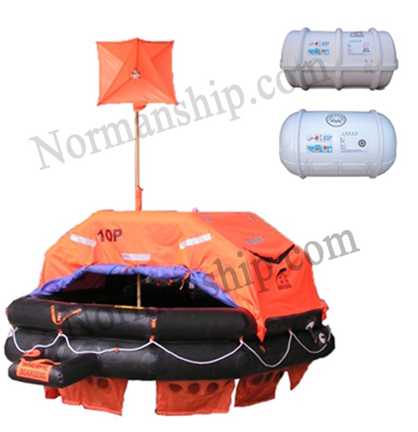 15person Solas approved throwing inflatable life raft ( Pack A )