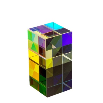 Cube Optical Glass Chromatic Prism Beam Splitter