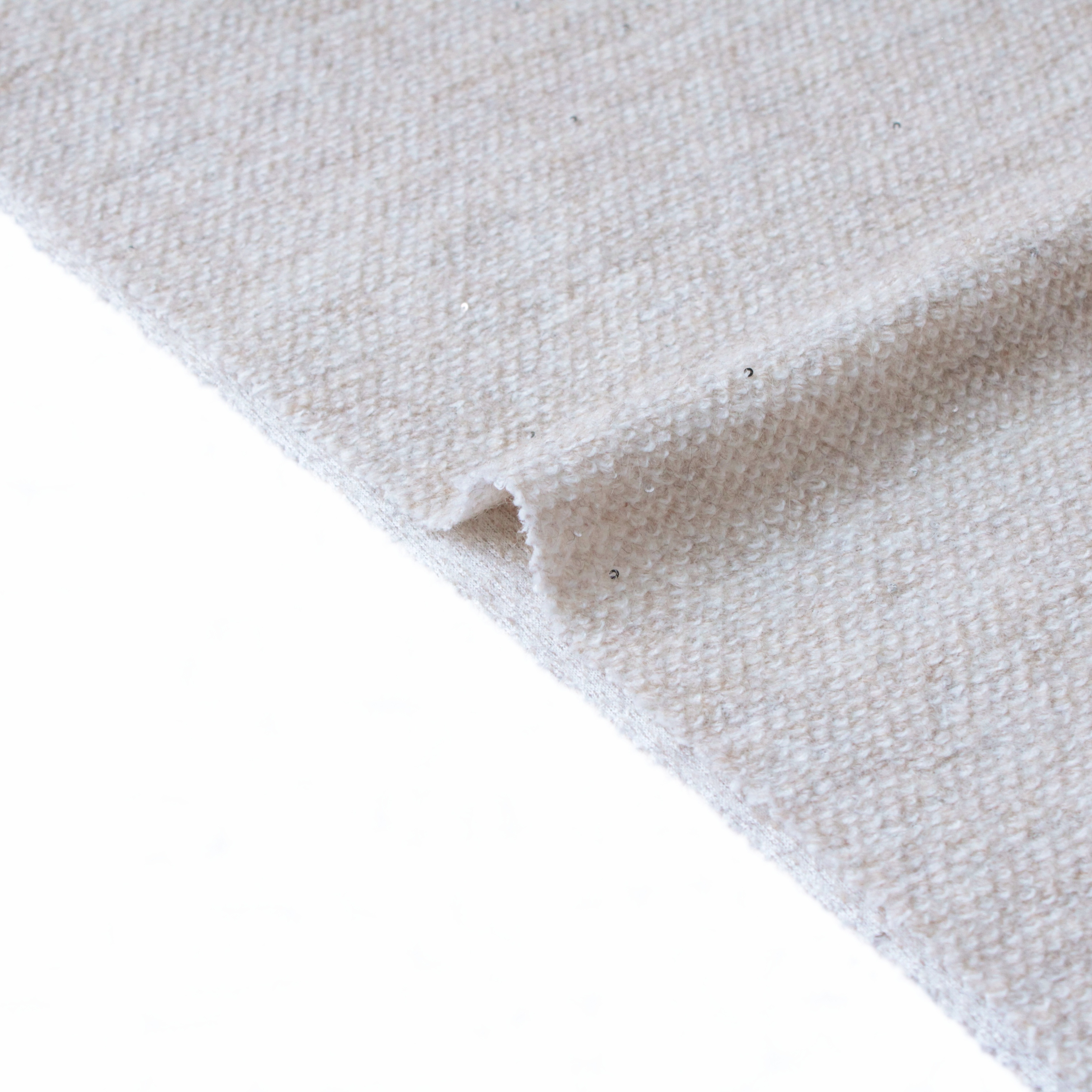 ຜ້າຂົນສັດປະສົມ sequins wool blend sequins fabric