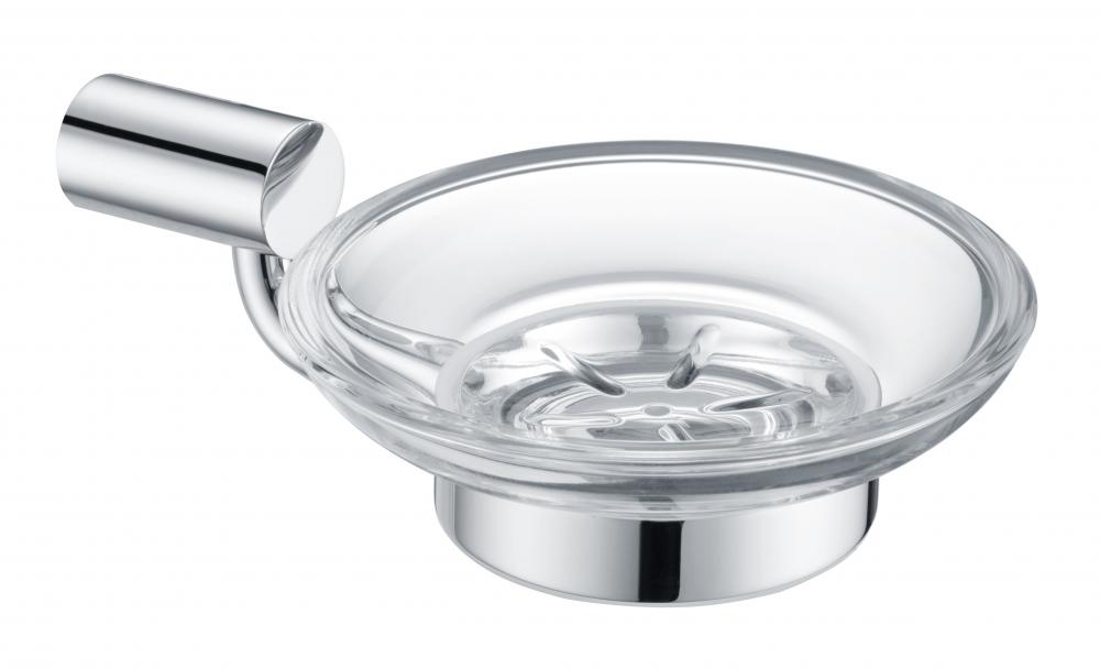 Soap holder with glass dish Soap holder with glass dish