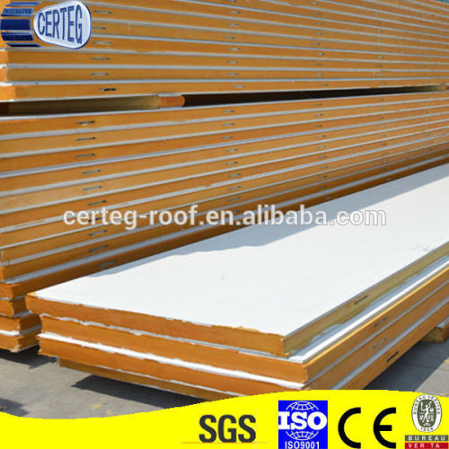 building material Thermal insulation pu sandwich panels for cold room panel