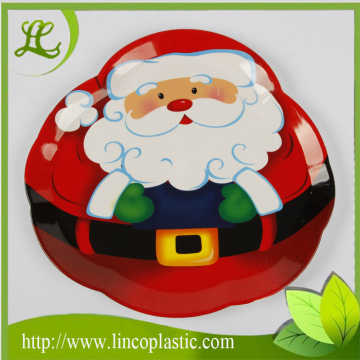 Plastic Santa Claus Plate