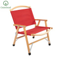 Nature Color Red Cloth Furniture Beach Low Chair