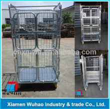 Roll Container Cage Trolley with 4 wheels