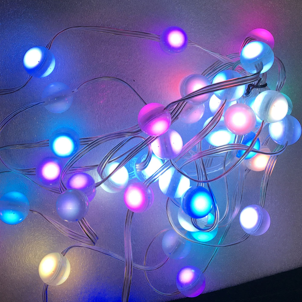 UCS1903 RGB Makukulay na LED Pixel Ball Lighting String