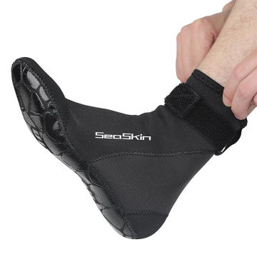 Seaskin Erwachsene schwarze Neopren -Socke Schnorcheln