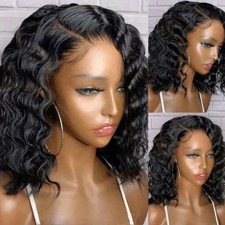 Short Deep Wave 13x6 HD Lace Wig 10inch