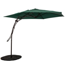 10 Feet Patio Offset Market Umbrella with 6 Steel Ribs and Hand Push