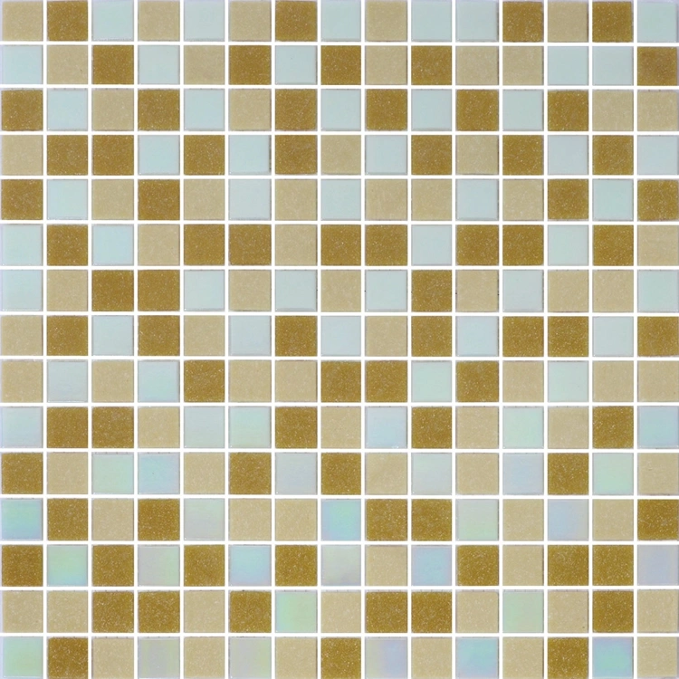 Wholesale 300X300mm Swimming Pool Tile Brown Mix Glass Mosaic