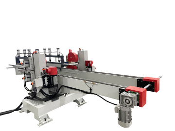 Fish bone floor sawing machine