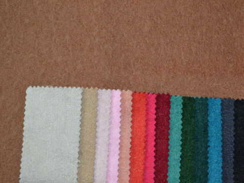 White Brown Wool Blend Fabric , Wool Polyester Fabrics For Clothes Xp002