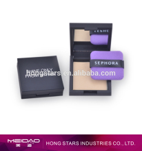 Makeup oil absorbing paper with pu puff and mirror in Luxury ABS case