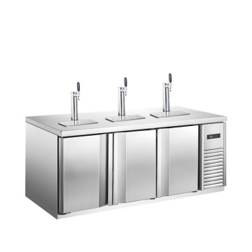 72" 3 Door Beer Kegerator Cooler with Beer Dispenser
