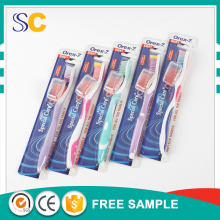 New popular anti-slip handle soft rubber adult toothbrush