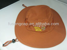 twill cotton black sun visor fisher man bucket hat with string