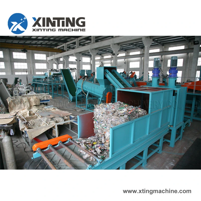 High-Efficiency Waste Plastic Bottle Recycling Machine / PP PE Pet Flakes Washing Recycling Line