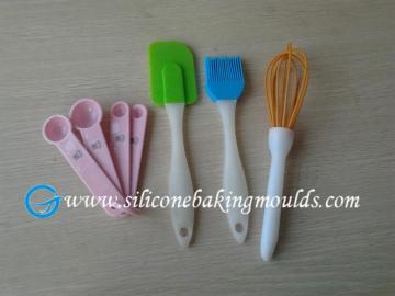 Red Heart Resist Silicone Baking Set , 4pcs Silicone baking tool ,silicone pastry tools set