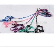 Adjustable paws print rope doggie lead leash harness safty belt