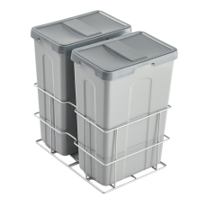 Plastic Pull-Out Trash Can for Kitchen Cabinets