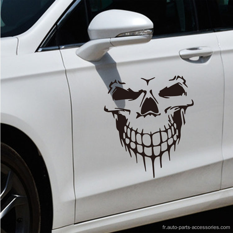 Vendre des autocollants Hot Skull Reflective Hood Cars